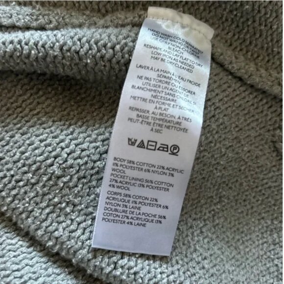 Anthropologie Pilcro Grey Oversized Short-Sleeve Sweater Tunic size S - Picture 8 of 8